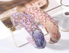 Luxury Crystal Hairbands Womens Hårtillbehör Barock vadderat huvudband Pink Purple Rhinestone pannband Princess Huvudbonad X07221357722