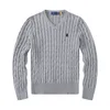Najbardziej klasyczny RL Polo Designer Sweter męskie koszule damskie grube haft haftowy wzór haftu ciepłego pullover dzika