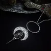 Morrigan Lune Déesse Corbeau Crâne Collier Gothique R Bijoux Païen Céleste Sorcière Femmes Cadeau 2021 Pendentif Mode Long Colliers279D