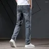 Pantaloni da uomo per jeans dritti maschi pantaloni da cowboy lavoro usura per uomini con tasche harajuku regolare 2023 tendenza retrò buggy in