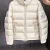 Stor storlek Mens Par Down White Duck Down Fashion Coat Printing Winter Par Fashion Jacket Huven Män Fjäder överrockar ner