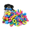Dog Toys Tuggar 10st slumpmässigt valp Pet Toys för små hundar Gummistens mot Bite Dog Toy Teeth Cleaning Tuggträning Toys Pet Supplies 231212