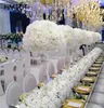 Gypsophia Rose Artificia Fower aranżacja Tabe Centerpieces Fower Ba Wedding Arch Arch Decor Fower Row Party Ayout53475292868099