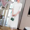 Abbigliamento etnico Highend Summer Women Dress Retro Elegante ricamo Vneck Aline Lady Party Hanfu SXXL 231212