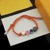 Pulsera de diseñador para mujer Pulsera de trinidad de moda Pulseras de acero inoxidable 316L Cuentas de colores Pulsera tejida simple personalizada Regalo de joyería de diseñador para parejas