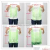 Gift Wrap Gift Wrap 100Pcs/Pack Green Plastic Bag Supermarket Carry Out Disposable Vest With Handle Kitchen Living Room Clean Food Pac Dhz1I