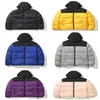 Alta para baixo jaqueta homens mulheres puffer jaquetas carta impressa com capuz inverno casacos quentes mulheres parka casaco moda alta rua roupas tamanho s-2xl preto amarelo roxo