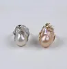 16mm20mm Real Natural Freshwater Flameball Fireball Baroque Pearl Rings smyckesdesign för kvinnor81124321405060