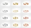 Love Screw Ring Rings Classic Luxury Designer Jewelry Titanium Steel Alloy Goldlated Gold Silver Rose New Jewelry7257731