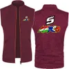 Heren tanktops Mouwloos vest met capuchon Slim Fit Rits Trainingspak JOHANN ZARCO Nr. 5 Top Katoenen jasje Vest Vesten Top