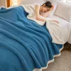 Blankets Spring and autumn rose fleece blanket skin warming office sofa blanket warm bedding 231212