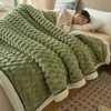 Dekens Winter Effen Kleur Pluche Deken Zacht Schildpad Fluwelen Warme Gooi Deken Comfortabel Flanel Fleece Dekens Voor Bed Dikker Quilt 231212