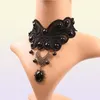 Gothic Wide Flower Black Lace Chokers Necklaces for Women Fashion Punk Gothic Choker Sweet Vintage Collares Necklace6136879