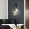 Wall Lamp Nordic Led 3 Colors Mounted Lights For Bedroom Living Room Stairway Decor Corridor Bedside Lighting Fixture