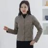 Trenchs de femmes manteaux en coton manteau femme court 2023 automne hiver mode coréenne vestes minces femmes grande taille lumière