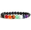 Bracelets de perles brins bijoux en pierre naturelle 7 Chakra anxiété diffuseur d'huile essentielle pour cadeaux 8794382