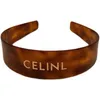 ce luxury brand resin acrylic vintage headbands fashion Japen style letters brown designer headband accessories219i