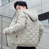 Mens Jackets Korean Fashion Cotton Jacket Autumn Winter Thicken Puffer Men Streetwear Down Coats Hooded 231212