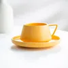 Canecas Simples Cor Sólida Copo Cerâmico Estilo Nórdico Caneca Home Office Café Café Alta Beleza Presente Amigo Moda Presentes