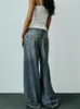 Kvinnors jeans kvinnors jeans Autumn Wide Leg Boxer Briefs staplade designgolvmoppingbyxor för kvinnor 2312012
