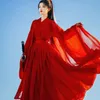 Ethnic Clothing Large Size XL Hanfu Dres Chinese Ancient Traditional Female Carnival Cosplay Costume Red White Dance Dress 231212