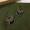 Lámpara colgante Lámpara colgante Taladro completo ovalado Oro Plata Pendiente colgante Esqueleto Chapado en oro de 18 quilates Pendientes de calavera para mujer Pendientes ME4 11 De