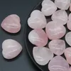 Autres 12pcs cristal de guérison naturelle quartz rose coeur amour pierres de souci ensemble en vrac poli poche paume pouce pierres précieuses chakra Balan223f