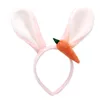 Oreilles de lapin de dessin animé, bandeau de radis, Judy lapin, oreilles d'animaux, accessoires pour cheveux, bandeau pour enfants, vente de cartes de cheveux, cadeau