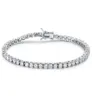 Kwaliteit 4A Volledige 3mm4mm CZ Tennisarmband In Real Solid 925 Sterling Zilver Klassieke Sieraden 2pcsLot7971034