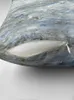 Kudde Abstract Seascape in Grey and Blue Floor Marble Cover