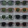 Lunettes de soleil à la mode rétro grand cadre UV400 polarisé adapté aux hommes et aux femmes acétate vert foncé lunettes anti-reflet