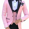 Ternos masculinos blazers 2023 masculino 3 peças para feito sob encomenda do noivo padrinhos smoking terno de casamento terno masculinojaquetacalça colete y231212