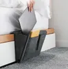 Bolsa de almacenamiento para cama, colgador de mesita de noche de fieltro, mesa de cama, sofá, dormitorio, colchón, organizador antideslizante con 2 bolsillos interiores 6894721