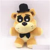 Gefüllte Plüschtiere Fünf Nächte bei Freddys Fnaf Spielzeug 18 cm Freddy Fazbear Bär Bonnie Chica Foxy Stofftiere Puppe Geschenke für Kinder Dro Dhvu6