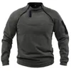 Mens Hoodies Sweatshirts Tactical Outdoor Polar Fleece Jacket Hunting Clothes Warm Zipper Pullover Man Windproof Coat Thermal Hiking Sweater 231213