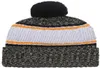 Bonnet toutes les équipes Logo Sideline temps froid Graphite officiel Revers Sport tricot chapeau hiver chaud tricoté laine Steelers Skull Cap5087110