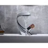 Bathroom Sink Faucets And Cold Faucet Brass Basin Waterfall Big Round Spout Chrome Mixer Tap