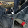 Men's Jeans Retro Trend Motorcycle Feng Shui Wash Old Men Micro Elastic Slim American Youth High Street Pants