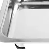 Set di stoviglie Posate da insalata Vassoio da buffet in acciaio Piatto Combinazione Piatti di copertura Semplice classico Supporto per banchetti