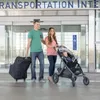 Duffel väskor Wheelie Car Seat Travel Bag and Carrier med svart