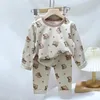 Set di abbigliamento Pigiama per bambini Set Autunno Baby Lycra Intimo Abbigliamento per la casa da ragazzo Mutande lunghe da ragazza