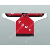 Benutzerdefiniertes ROTES FDNY BRAVEST 9 HOCKEY JERSEY DESIGN 3 NEU oben genäht S-M-L-XL-XXL-3XL-4XL-5XL-6XL