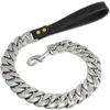 Hundetraining Gehorsamkeitsleine Haustierhalsband Leine Edelstahl Superstarke Goldkette Maßgeschneidert 32 mm Bulldogge Pitbull Groß 231212