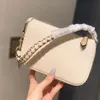 New bag women's woven shoulder strap bag lychee pattern hand carry armpit small square bag2458