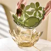 Plates Fruit Plate Table Decor Tabletop Kitchen Holder Petal Shape Storage Tray For Bread Vegetables Candy Fruits And