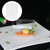 Bols cheminée en verre bougeoir à extrémité ouverte cylindre bol à salade vaisselle transparente