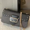 Morgan Chain Pack Luxury Women Designer Shoulder Bag Casual mångsidig enkel axel Diagonal span Kvinnor Fashionabla och elegant kedjepåse