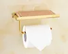 Toilet Paper Holders Stainless Steel Bathroom Paper Phone Holder with Shelf Bathroom Mobile Phones Gold Towel Rack Toilet Paper Holder Tissue Boxes 231212