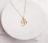 Silver Small Swirl Initial Alphabet Capital Letter Necklace All 26 English at Cursive Luxury Monogram Namn Word Text Character PE7959190