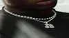 Kedjor Hiphop Iced Out Bling 5A Cubic Zirconia Paled CZ Ball Link Chain in White Silver Gold Color Choker Halsband för Mens Boy JE2706167